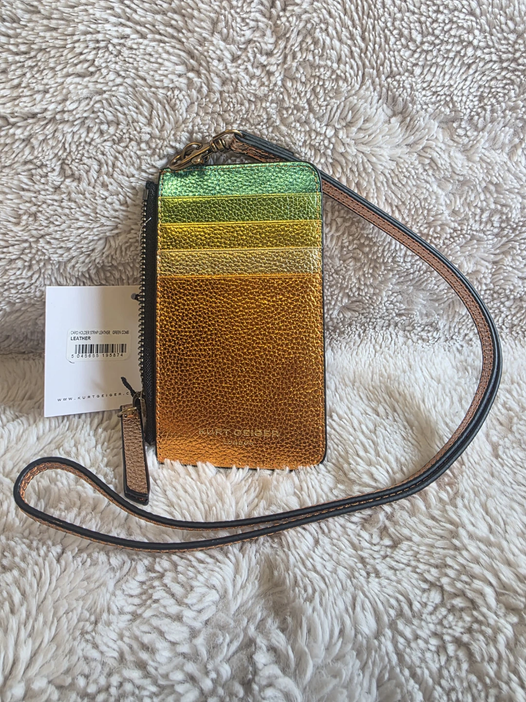 Kurt Geiger London Rainbow Card Case Holder With Strap