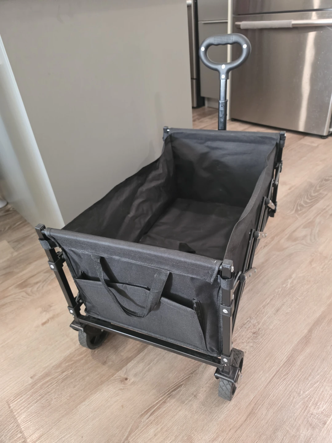 Black Collapsible Folding Wagon