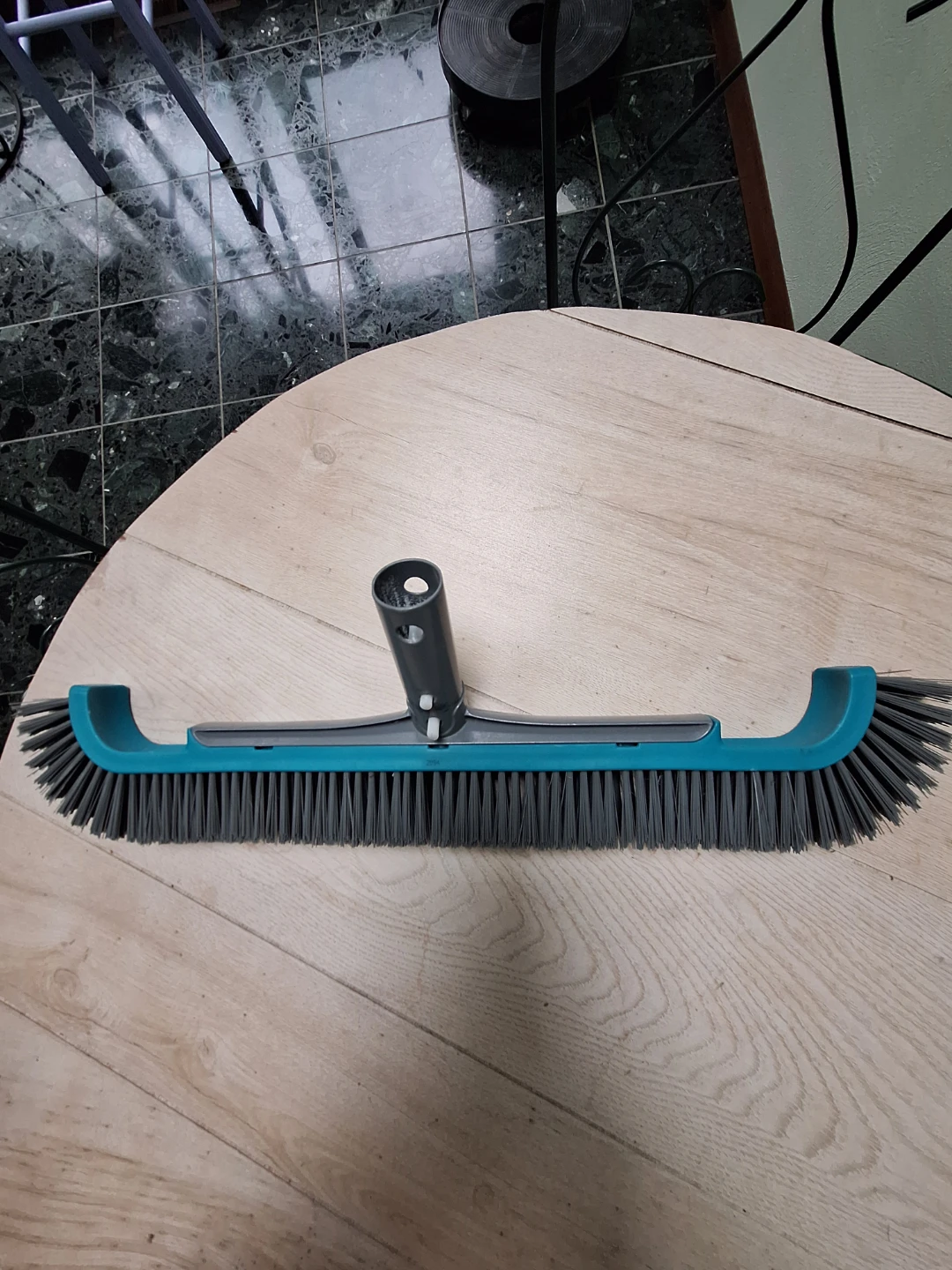 Swimming Pool Scrub Brush Head with Handle Mount - photo 2