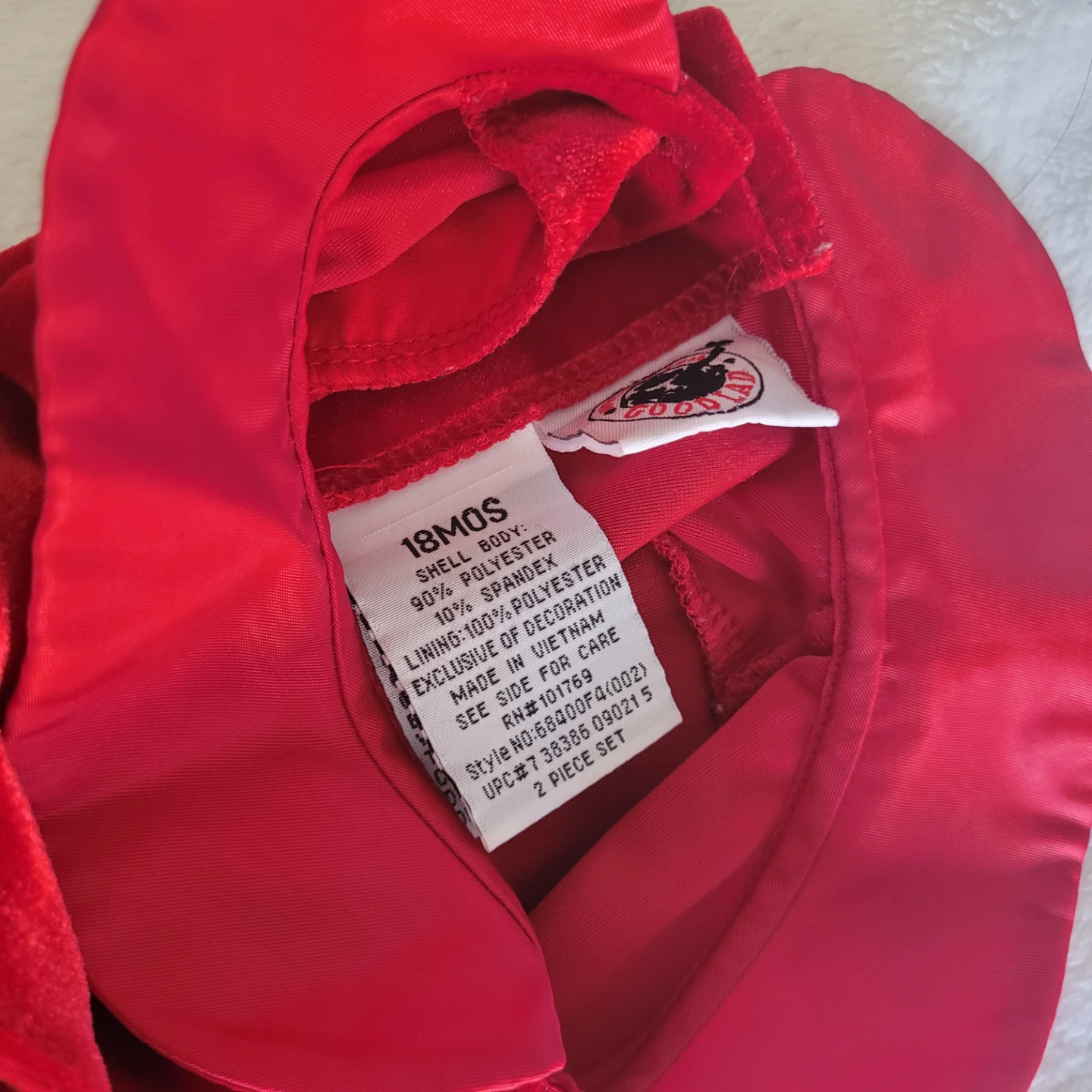 Red Dress with Satin Trim size 18mos - photo 3