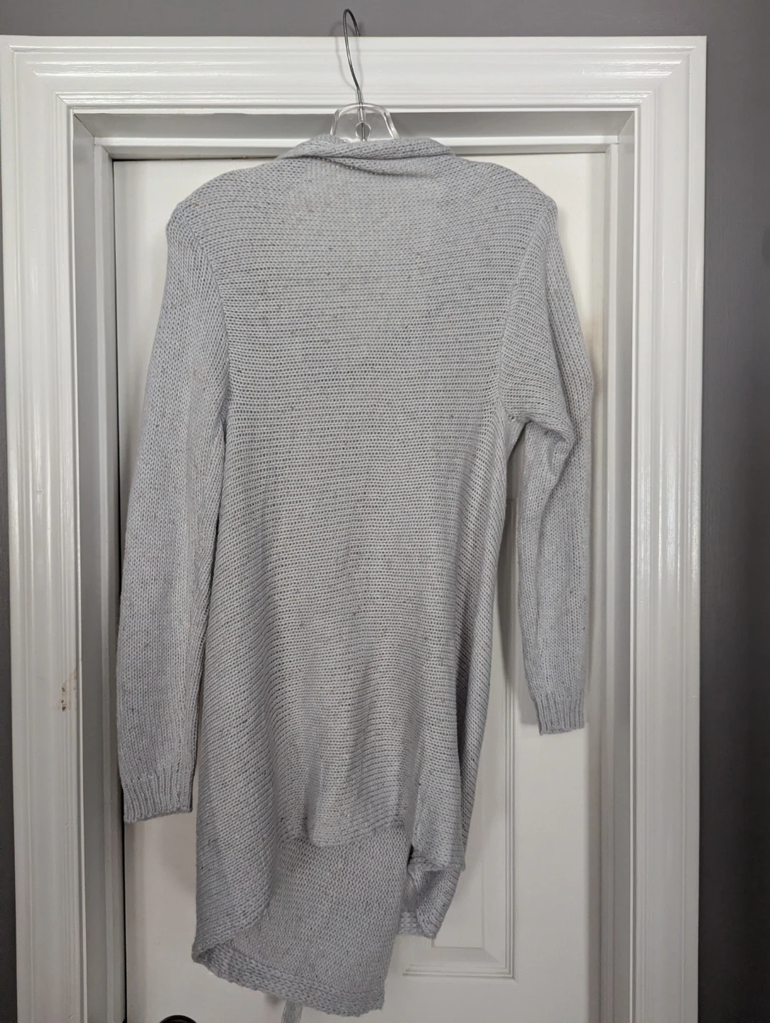 Light Grey Cardigan with Tassels - photo 2