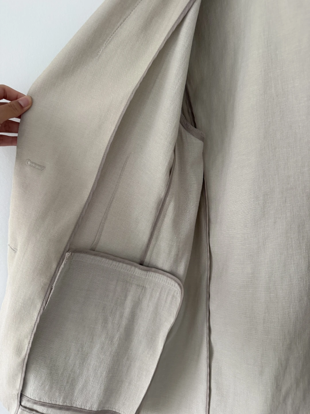 Mixxo Beige Linen Blend Blazer - photo 4