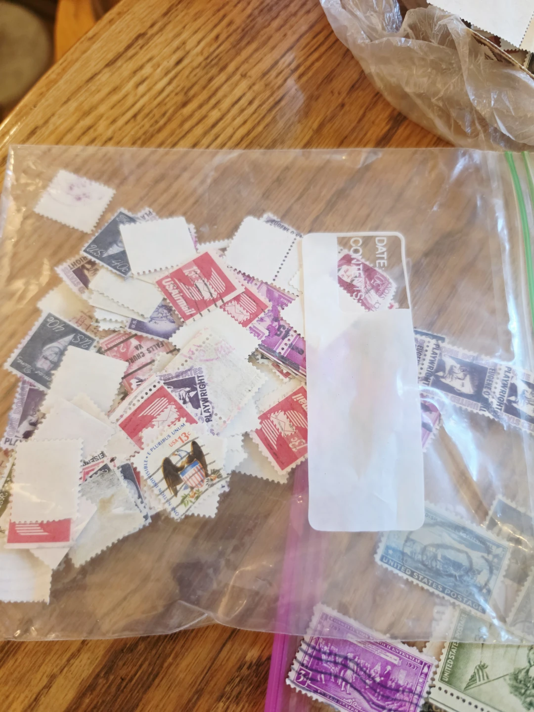 Large used stamp collection