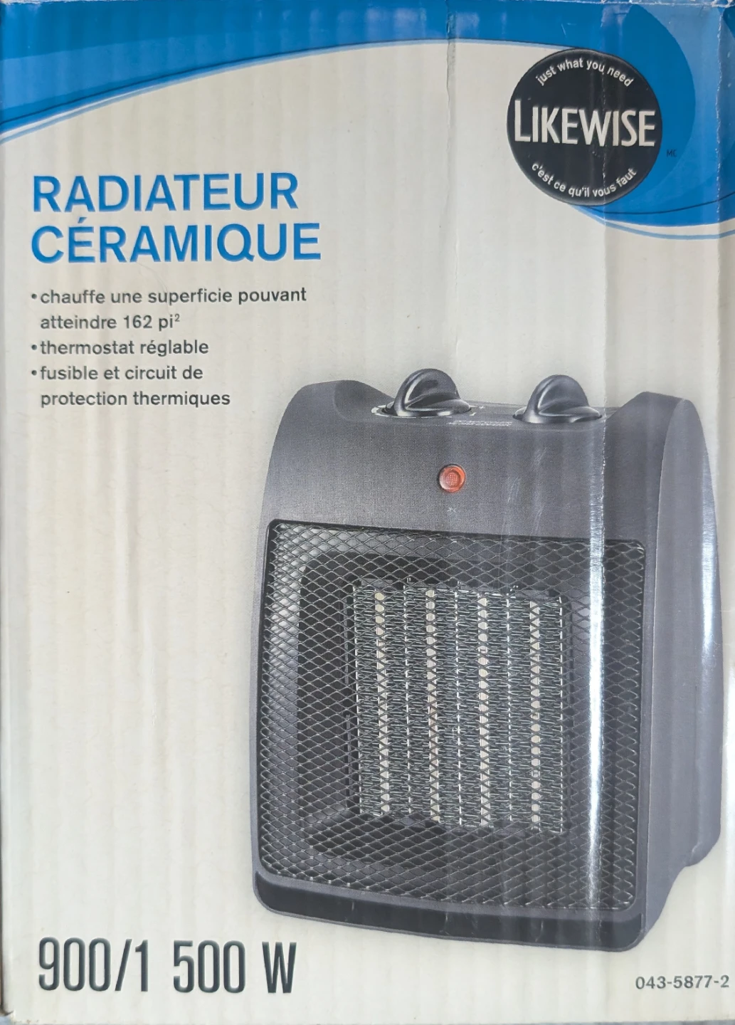 Likewise compact Ceramic Heater 900/1500 W (model #AD5136/7388) - photo 3
