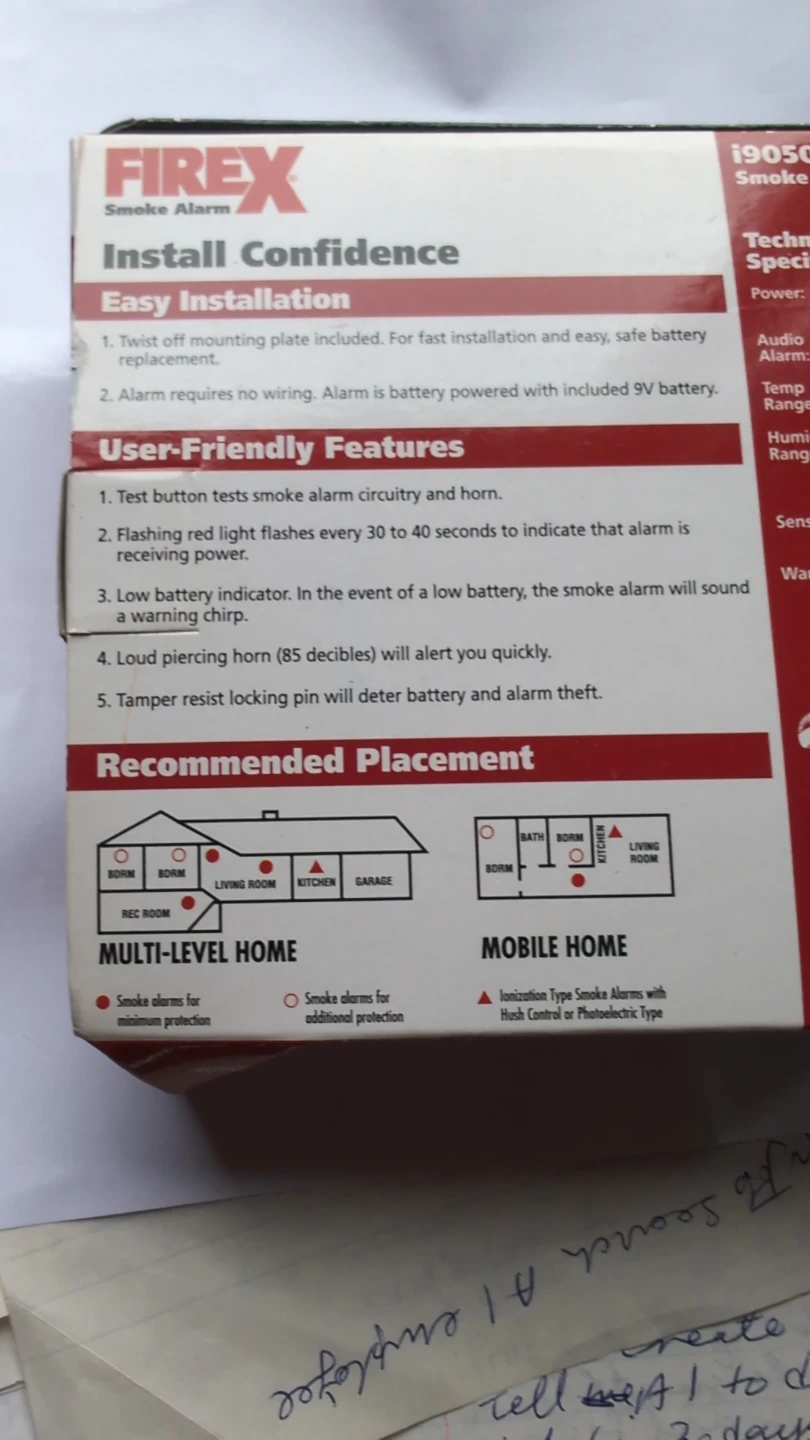 Kidde Firex i9050 Smoke Alarm - photo 2
