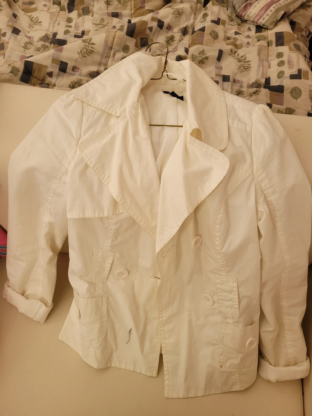 White Double-Breasted Jacket
