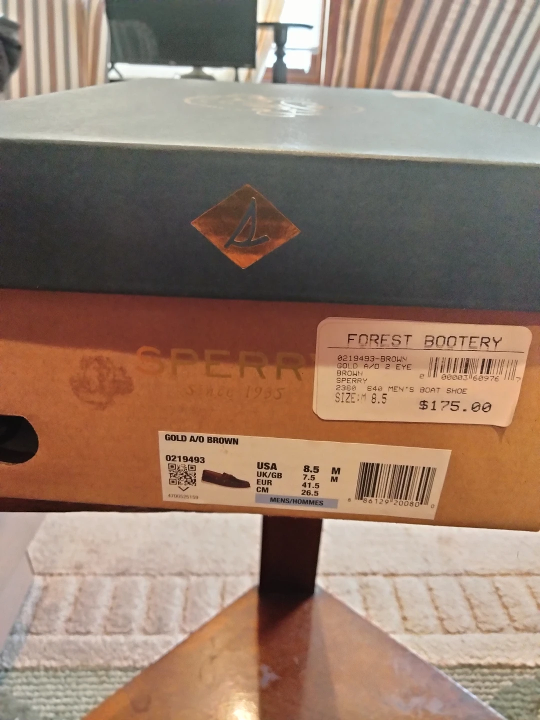 Sperry Gold cup A/O Brown leather Men's Boat Shoes Size 8.5