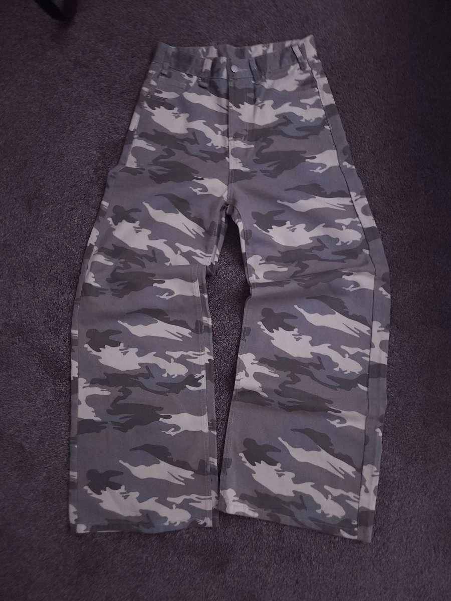 Camouflage Wide Leg Pants