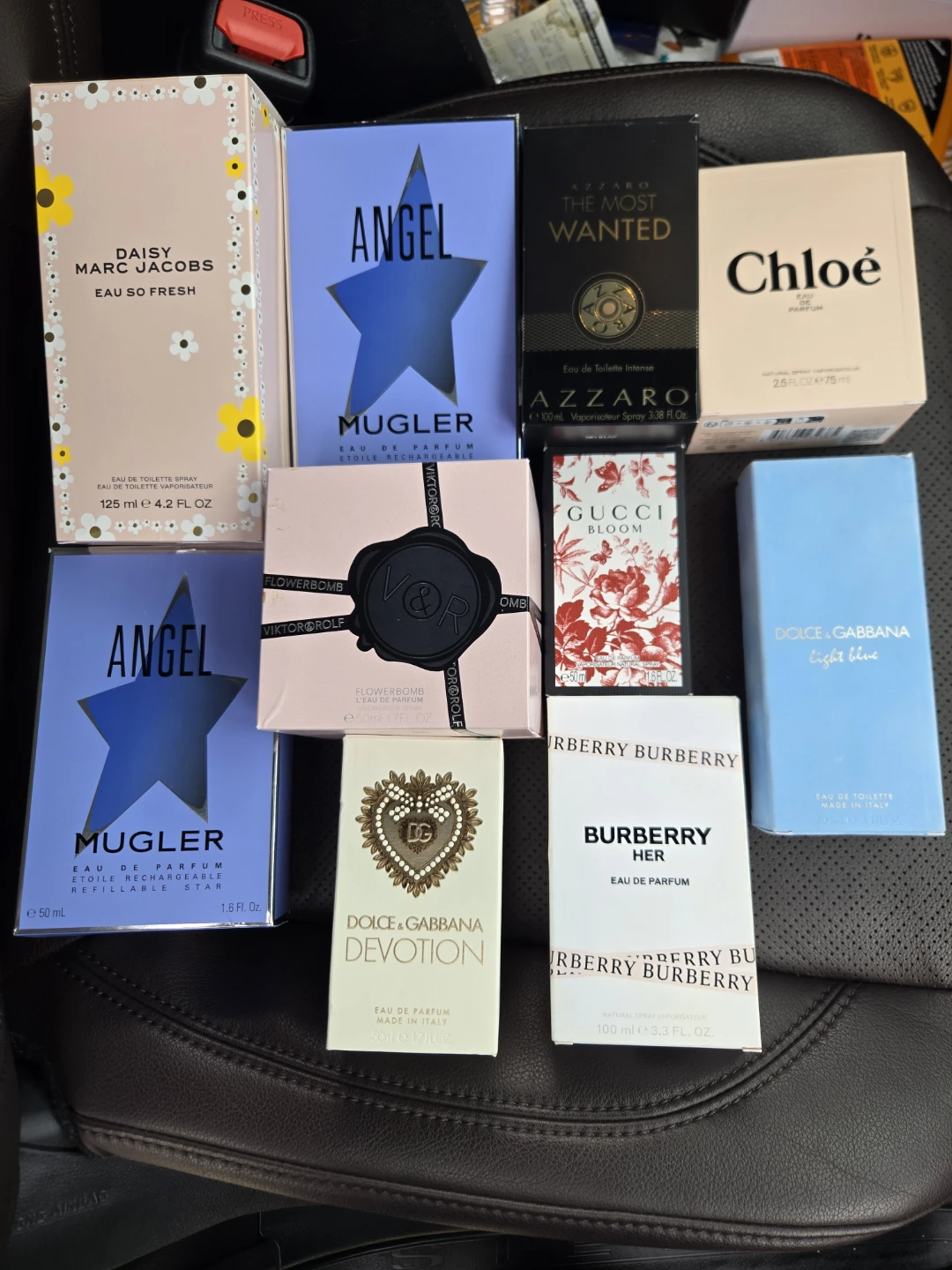 10 designer perfumes($55 each)