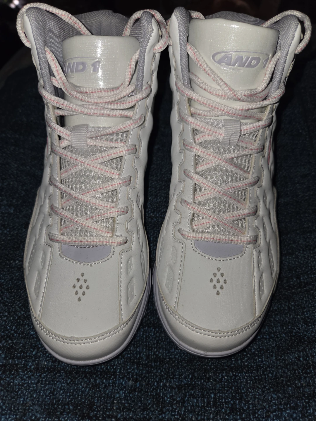AND1 White & Pink Kids Basketball Shoes - photo 2