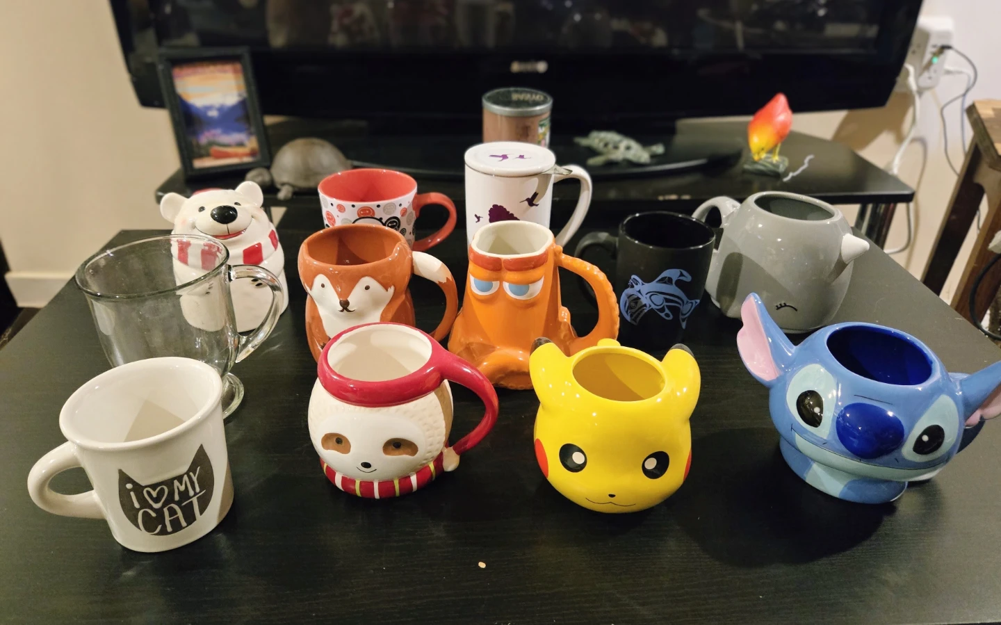 Various mugs