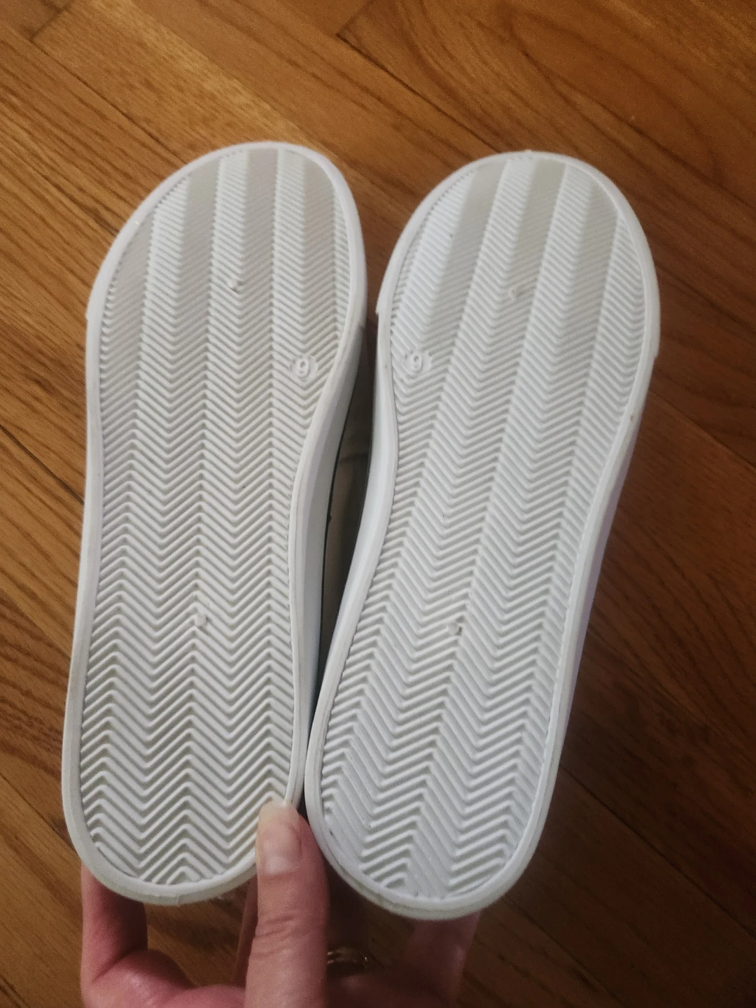 White Canvas Slip-on Shoes - photo 4