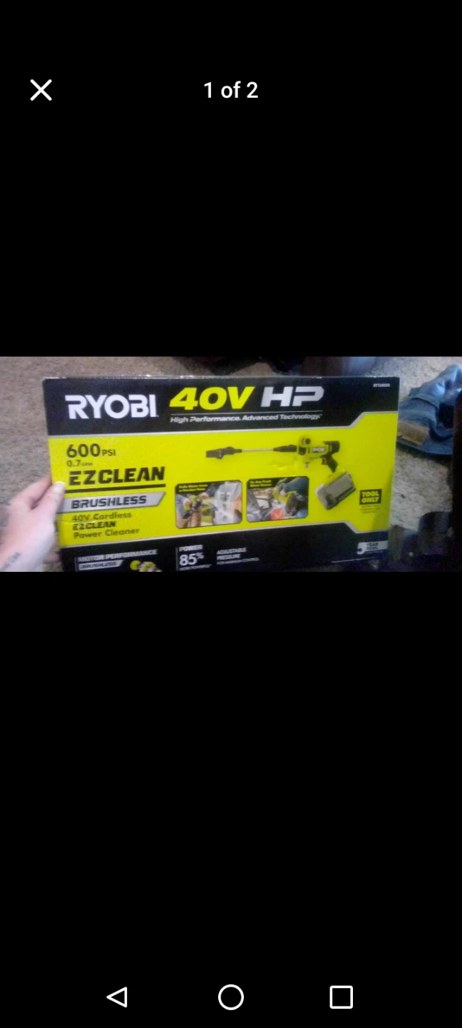 Ryobi 40V HP 600 PSI EZClean Power Cleaner - photo 3