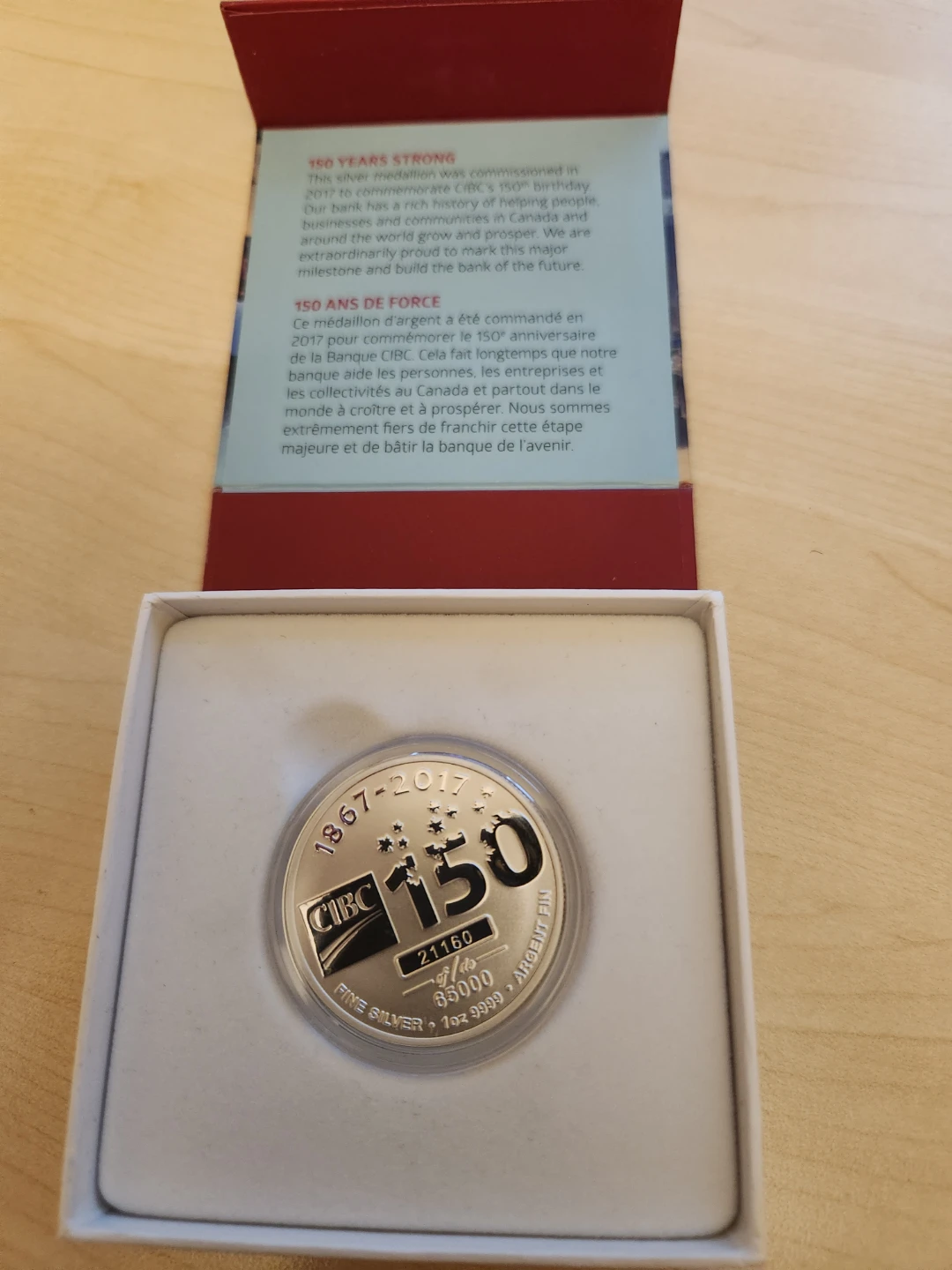 CIBC 1 oz fine silver