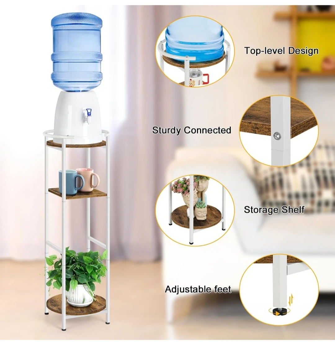 3-Tier Metal and Wood Storage Shelf/Stand - photo 3