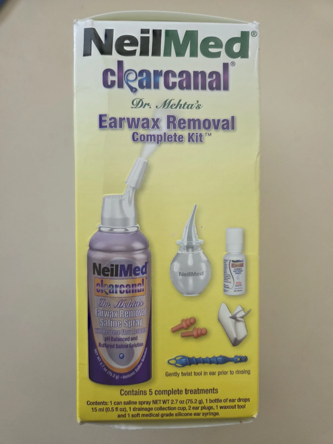 NeilMed ClearCanal (Exp 1/2026) Earwax Removal Kit (NEW)