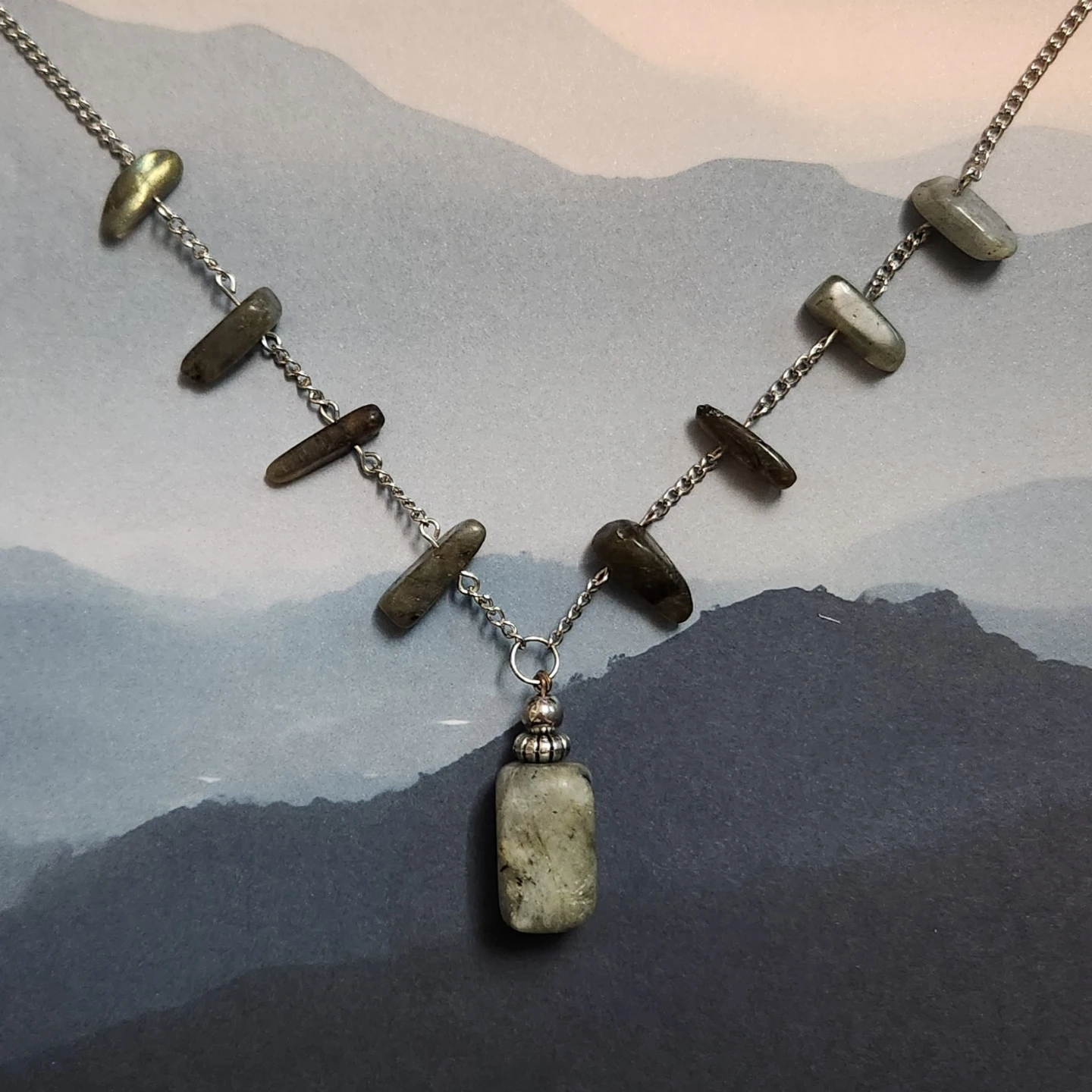 Labradorite Lantern Necklace - photo 2