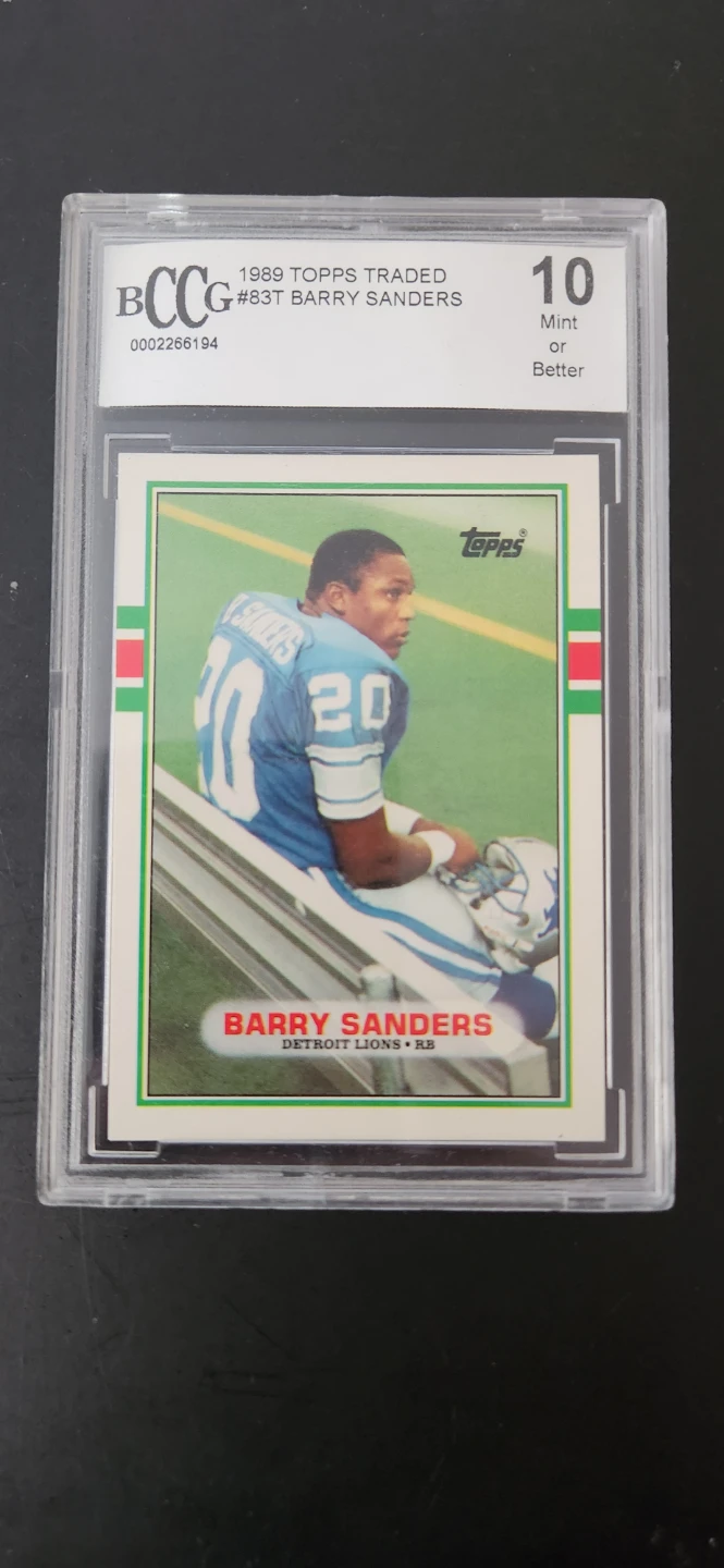 1989 Topps Traded Barry Sanders #83T Trading Card