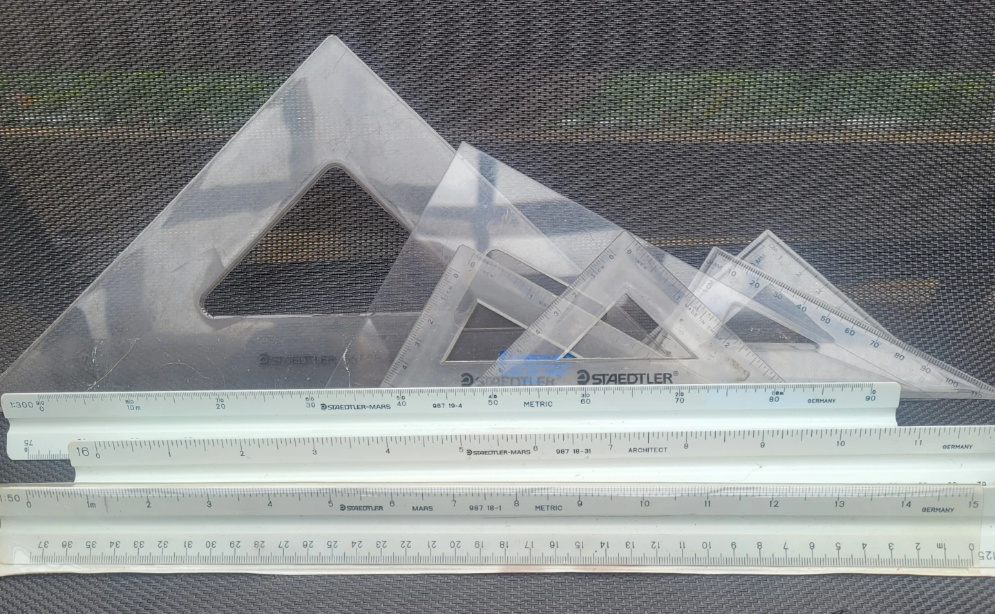 Rulers, Triangles and Pencilcase ($2 for all) - photo 2