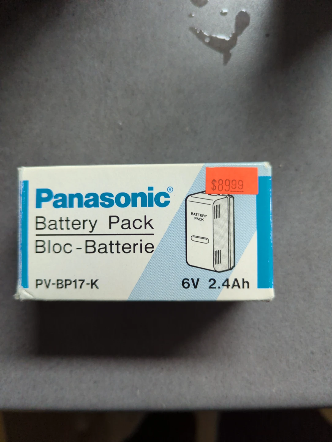 Panasonic PV-BP17-K Battery Pack 6V 2.4Ah