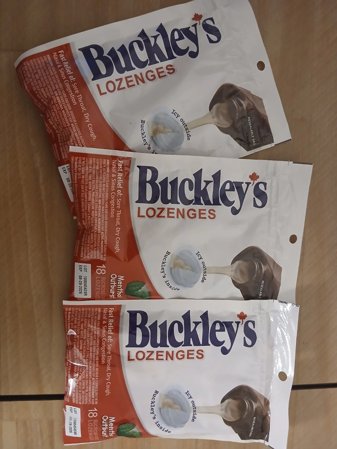 Buckley's Menthol Outburst Lozenges (3 Pack)