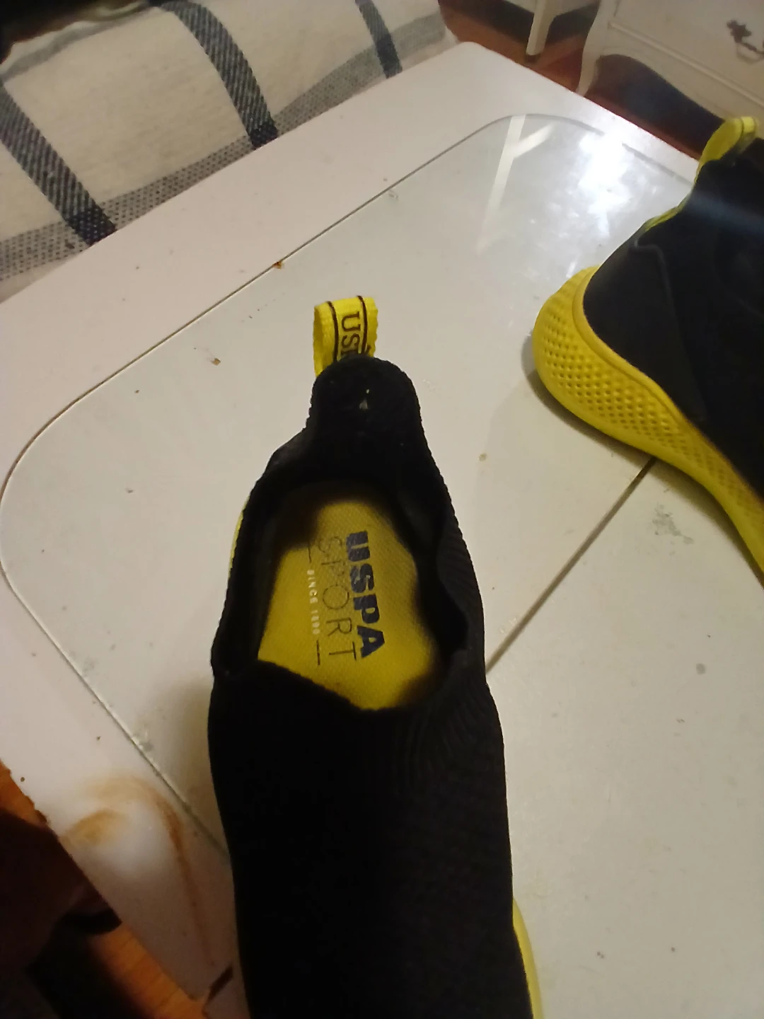 USPA Sport Black & Yellow Slip-On Shoes - photo 4