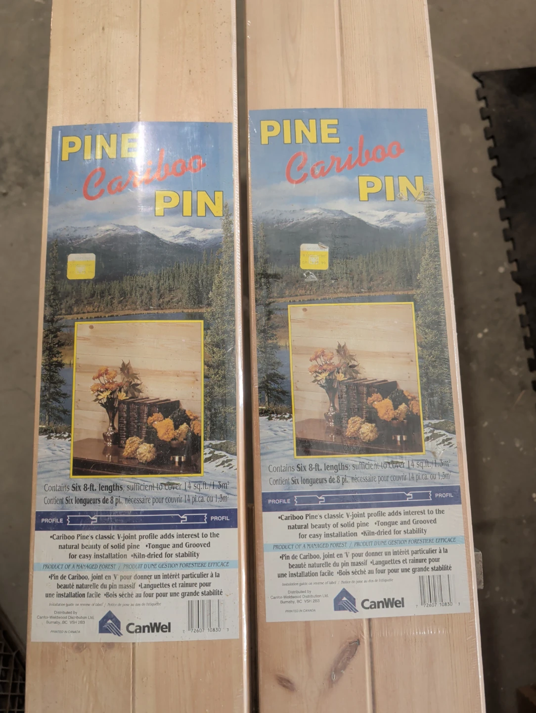 New Old Stock Cariboo Pine V-Joint Panelling (2 Packs Available)