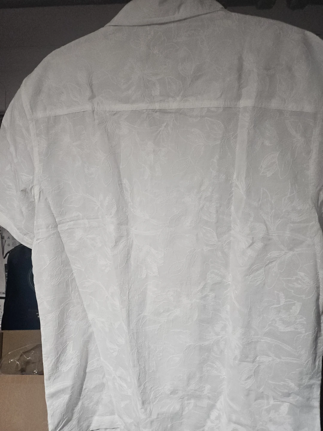 Flag & Anthem Men's White Short Sleeve Button Up Shirt - Size M - photo 3