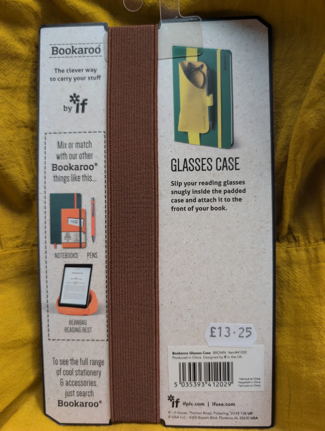 Bookaroo Glasses Case for Notebooks & Journals - Brown - photo 2