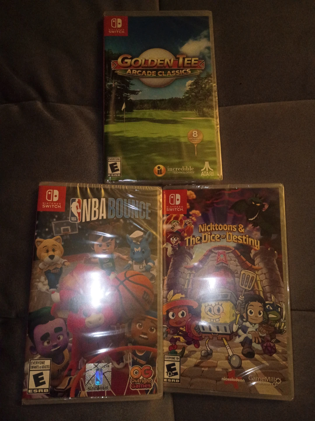 3 new and sealed switch game's