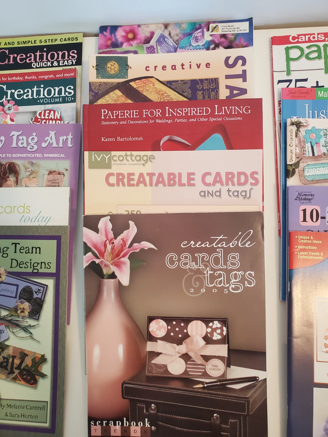 Lot of 15 Card Making and Paper Crafting Magazines and Books - photo 3