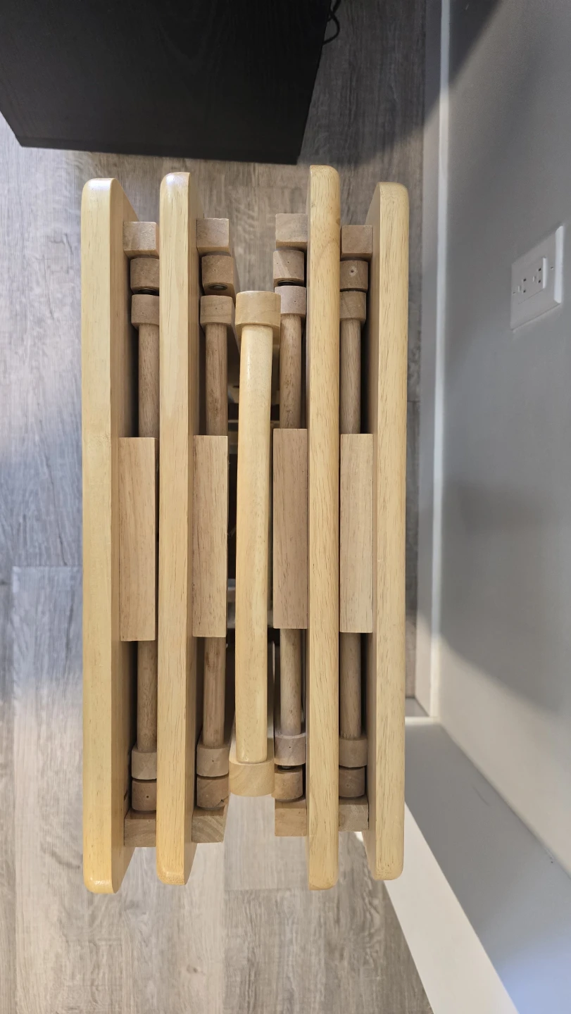 Folding Wood TV Tray Table - photo 2