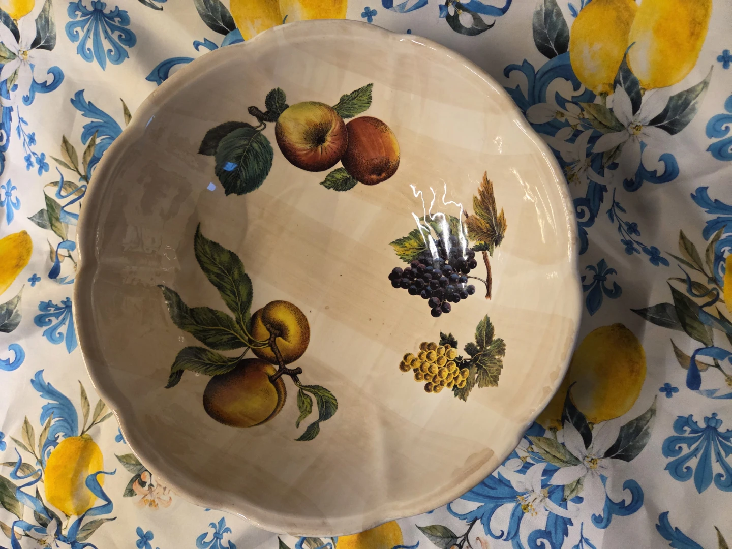 Ceramica Due Torri Vintage Decorative Fruit Bowl - Made in Italy - photo 2
