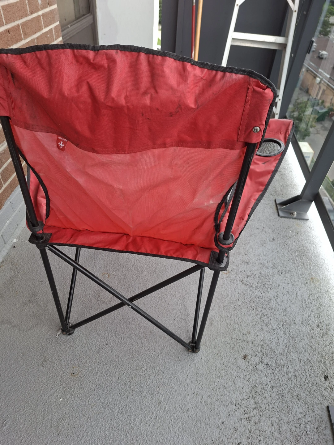 Red Folding Camp Chair with Cup Holder - photo 4