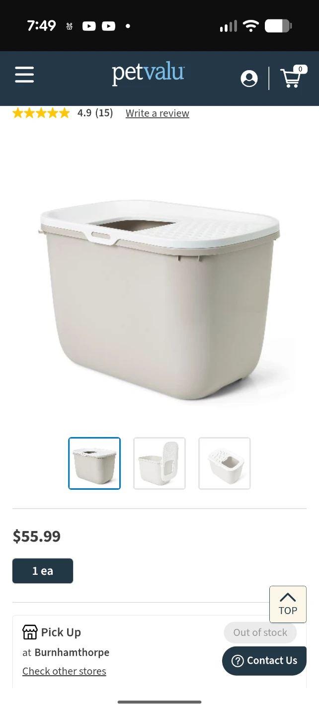 Cat Bundle: Pet’s Choice Top Entry Litter Box, Posts, Fluffy Bed - photo 2