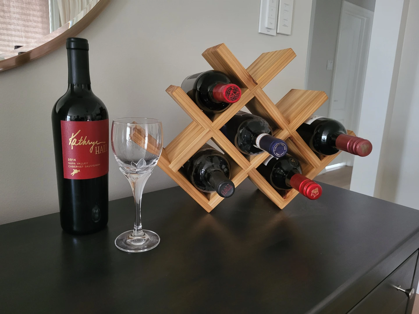 Solid wood wine rack - photo 2