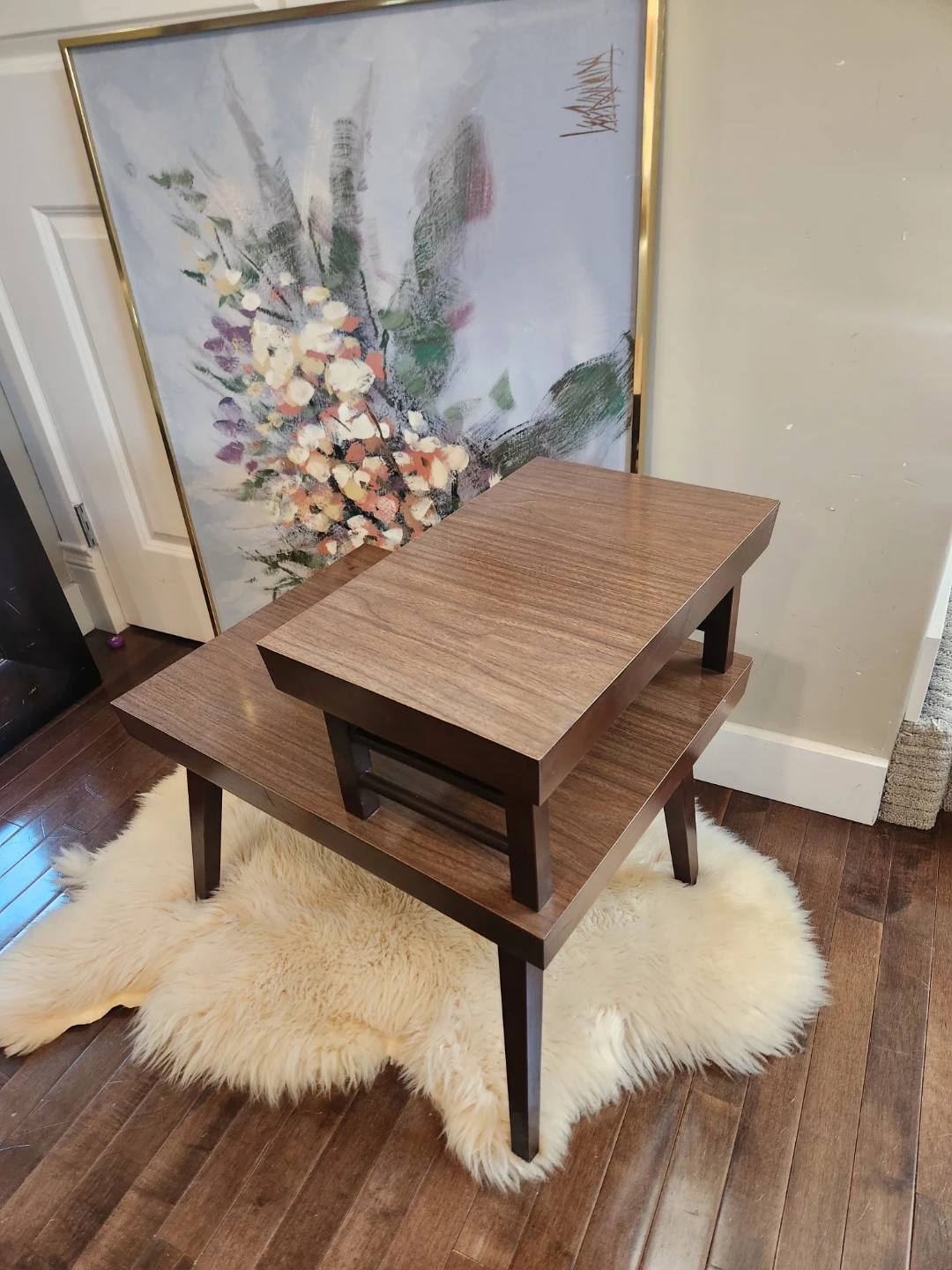 MID CENTURY 2 Tiered End Table OR plant stand - photo 3