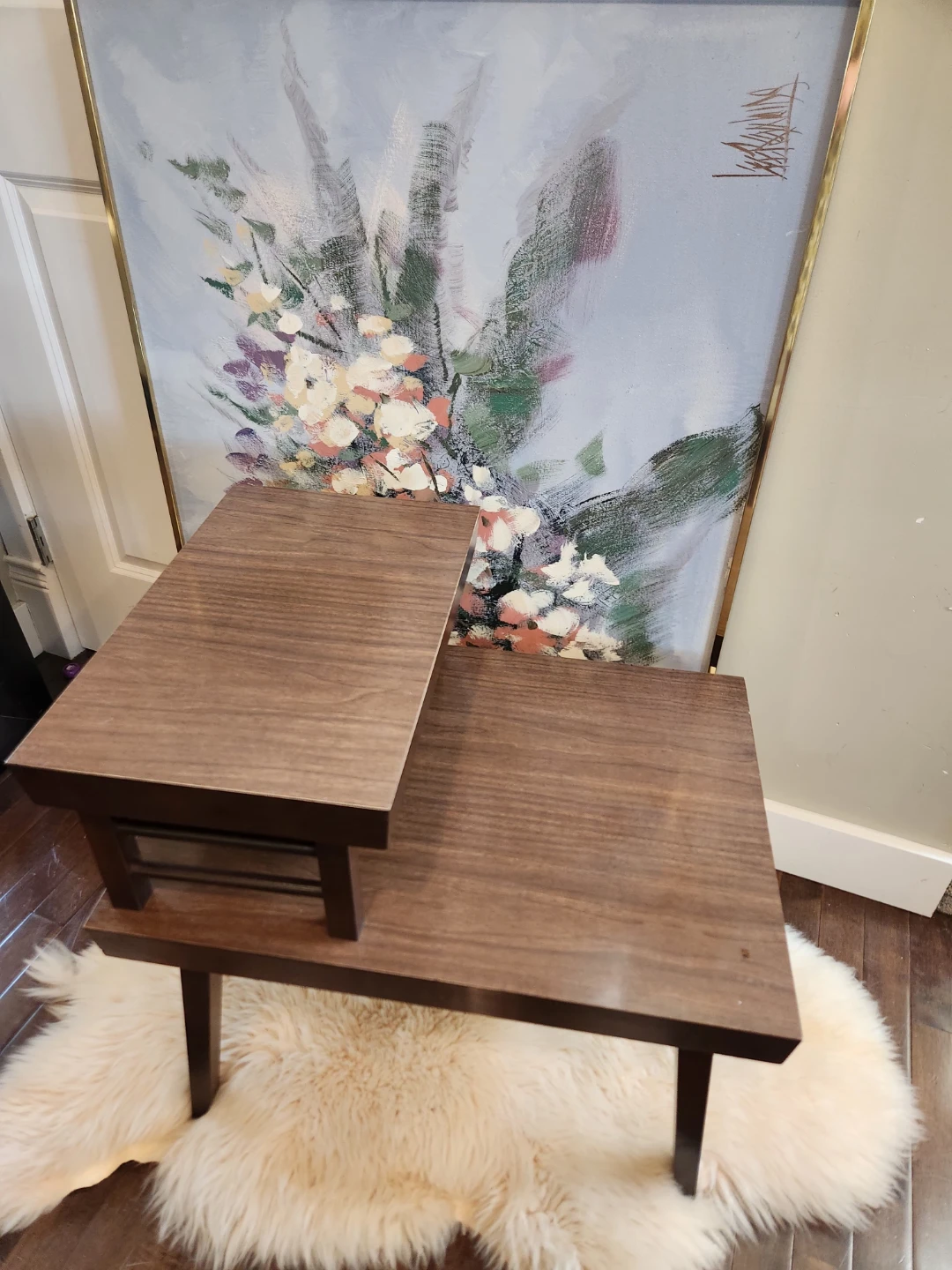 MID CENTURY 2 Tiered End Table OR plant stand - photo 5