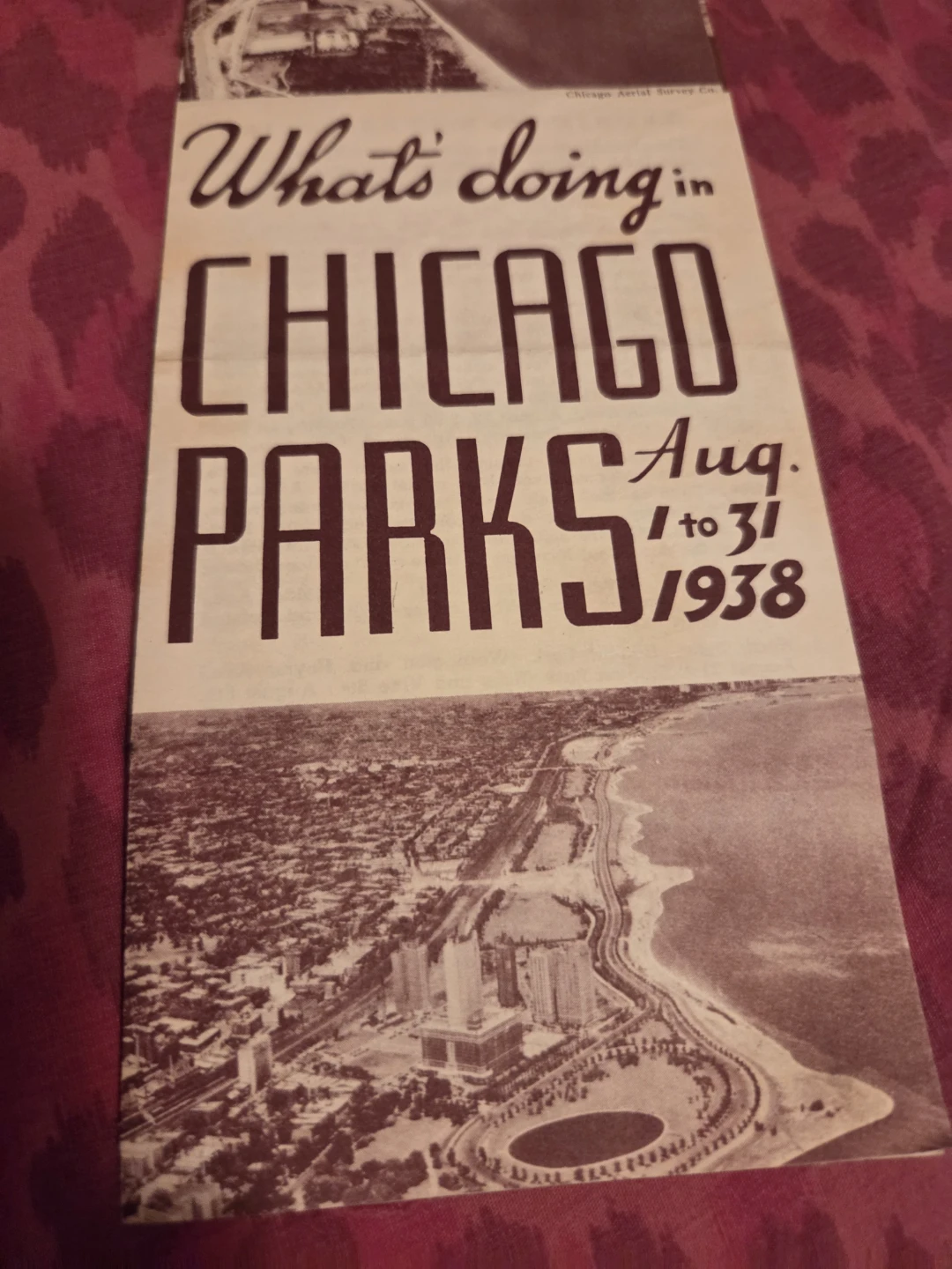 1938 CHGO PARKS BROCHURE