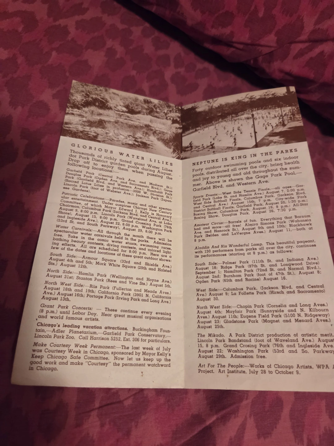 1938 CHGO PARKS BROCHURE - photo 3
