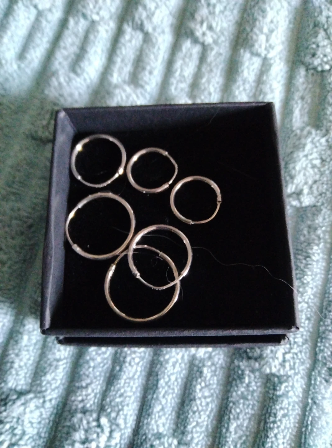 Sterling Silver Hoop Earrings Set (3 Pairs)