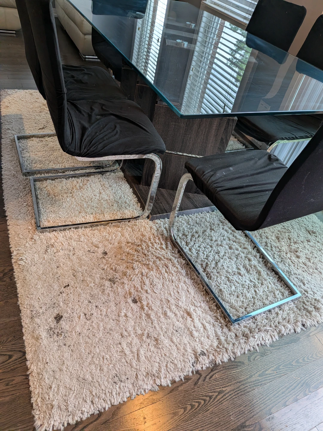 Glass Dining Table with 6 Chairs - photo 5