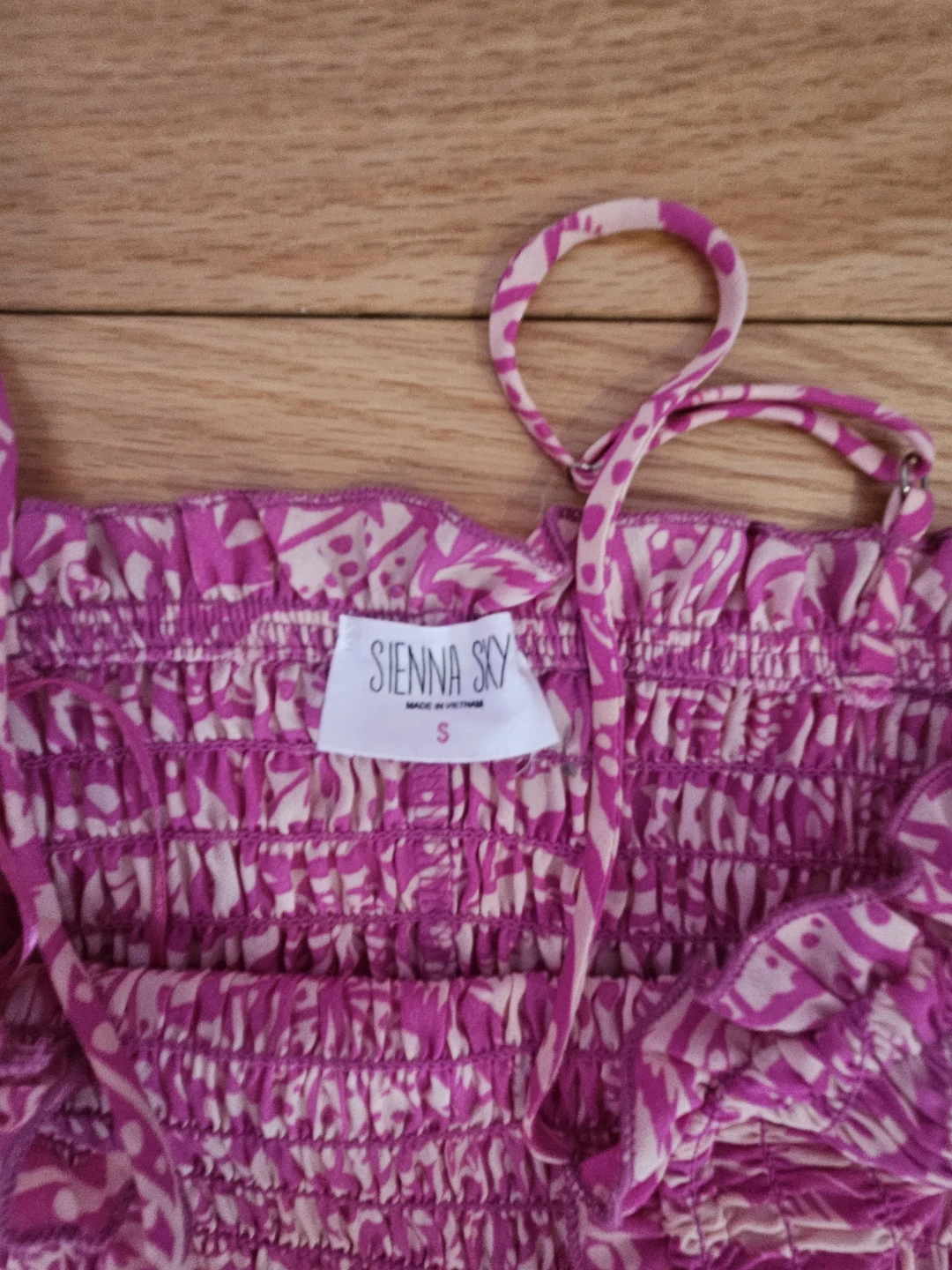 Sienna Sky Smocked Crop Top - Size S - photo 3