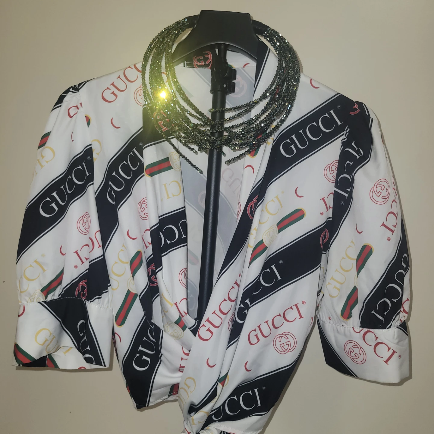 All-Over Print Wrap Top