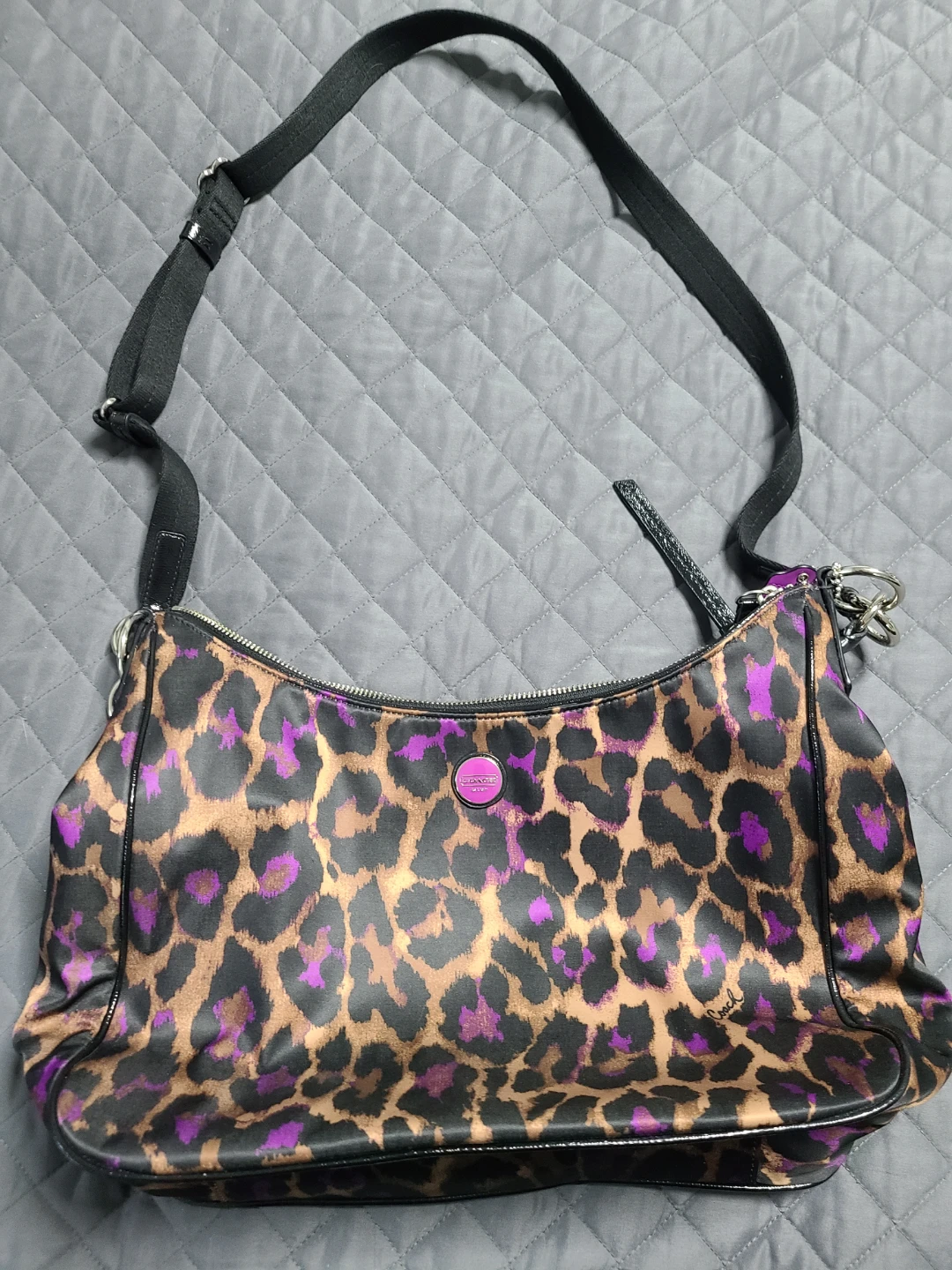 Coach Leopard Print Shoulder Bag