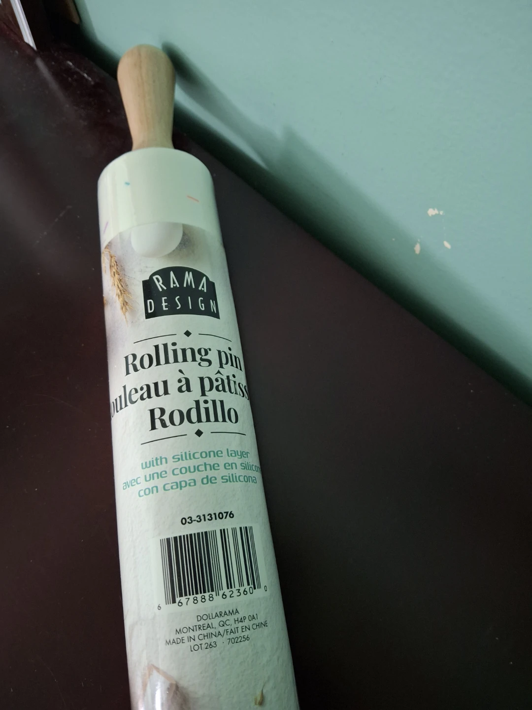Rama Design Rolling Pin with Silicone Layer