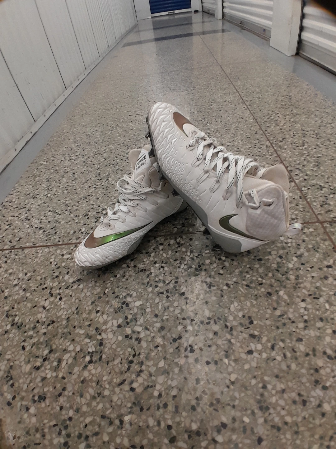Nike Force Savage Elite TD Cleats White Men's Size 15 - photo 3
