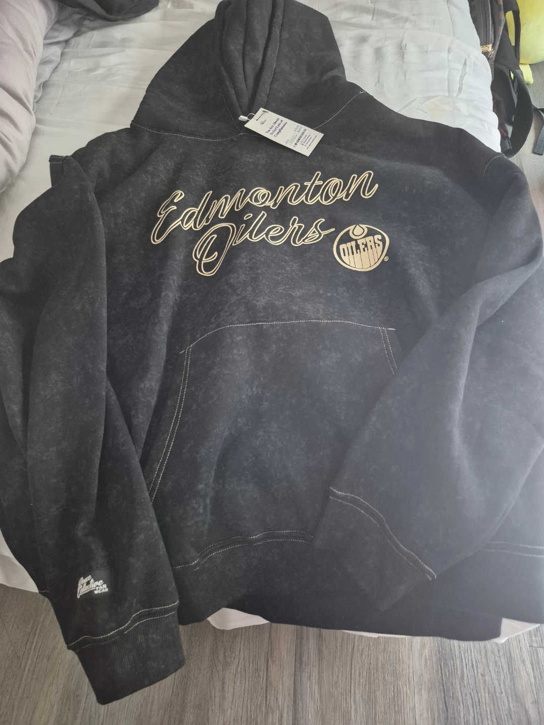 Edmonton Oilers Peace Collective Contrast Stitch Hoodie - Large - photo 2