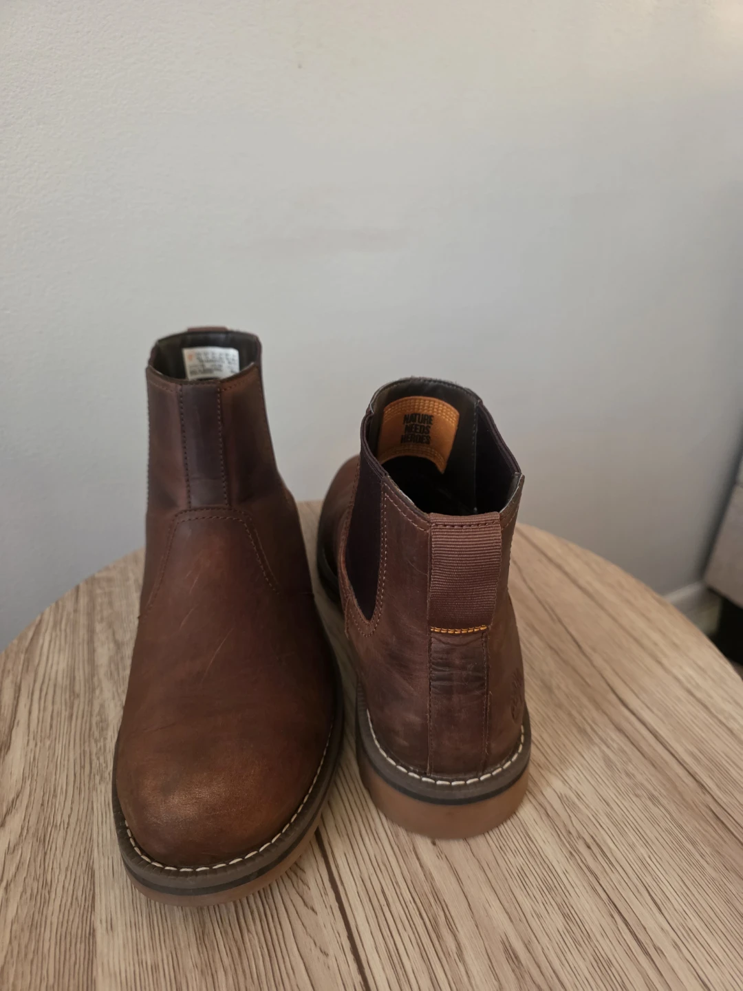 Timberland Men's Brown Leather Chelsea Boots Size 10 - photo 5