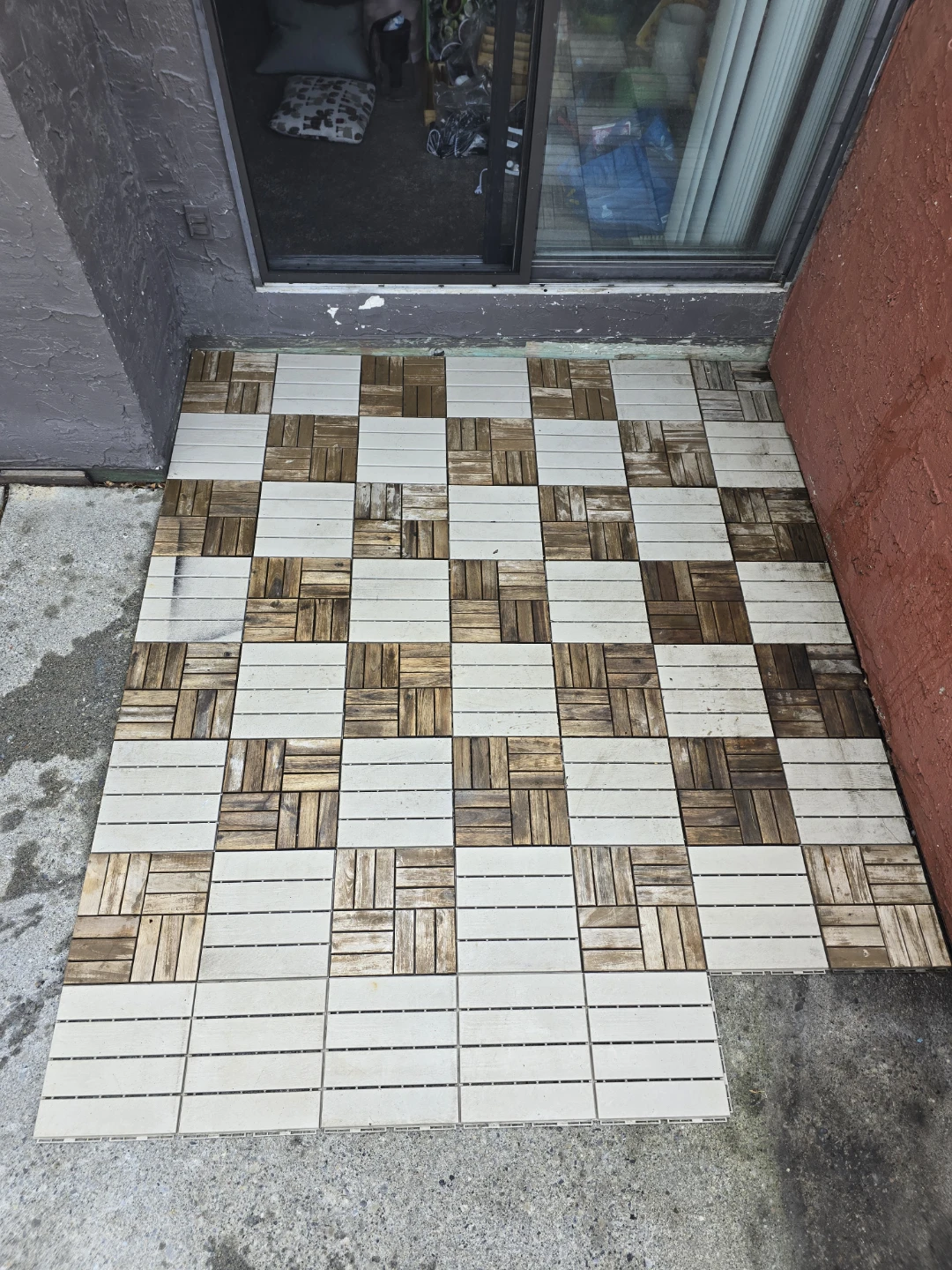Outdoor Interlocking Deck Tiles - 54 Pieces